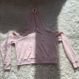 Full Tilt Pink Cropped Sweatshirt